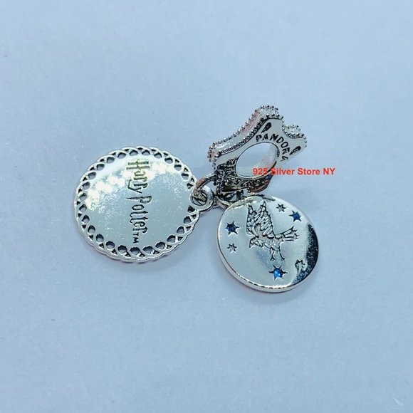 NEW Authentic Pandora RAVENCLAW BLUE STONE Dangle - Picture 3 of 4